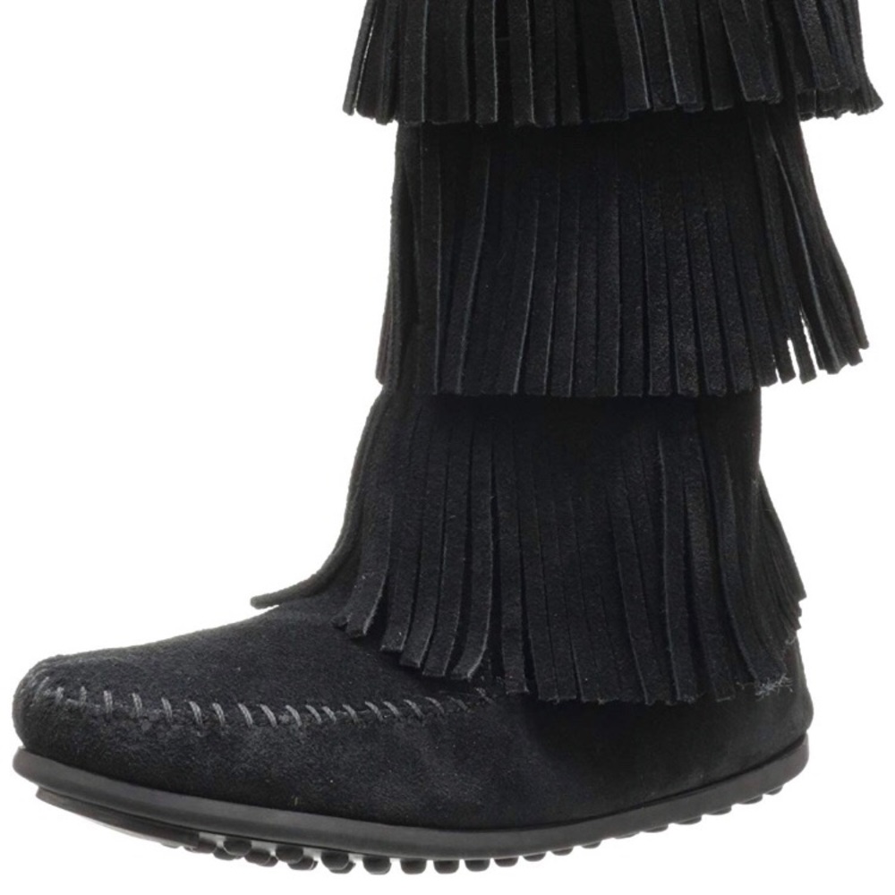 Minnetonka girls fringe boots